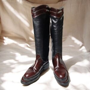 Prialpas Gomma Italian Leather  Riders Boots 6.5/38